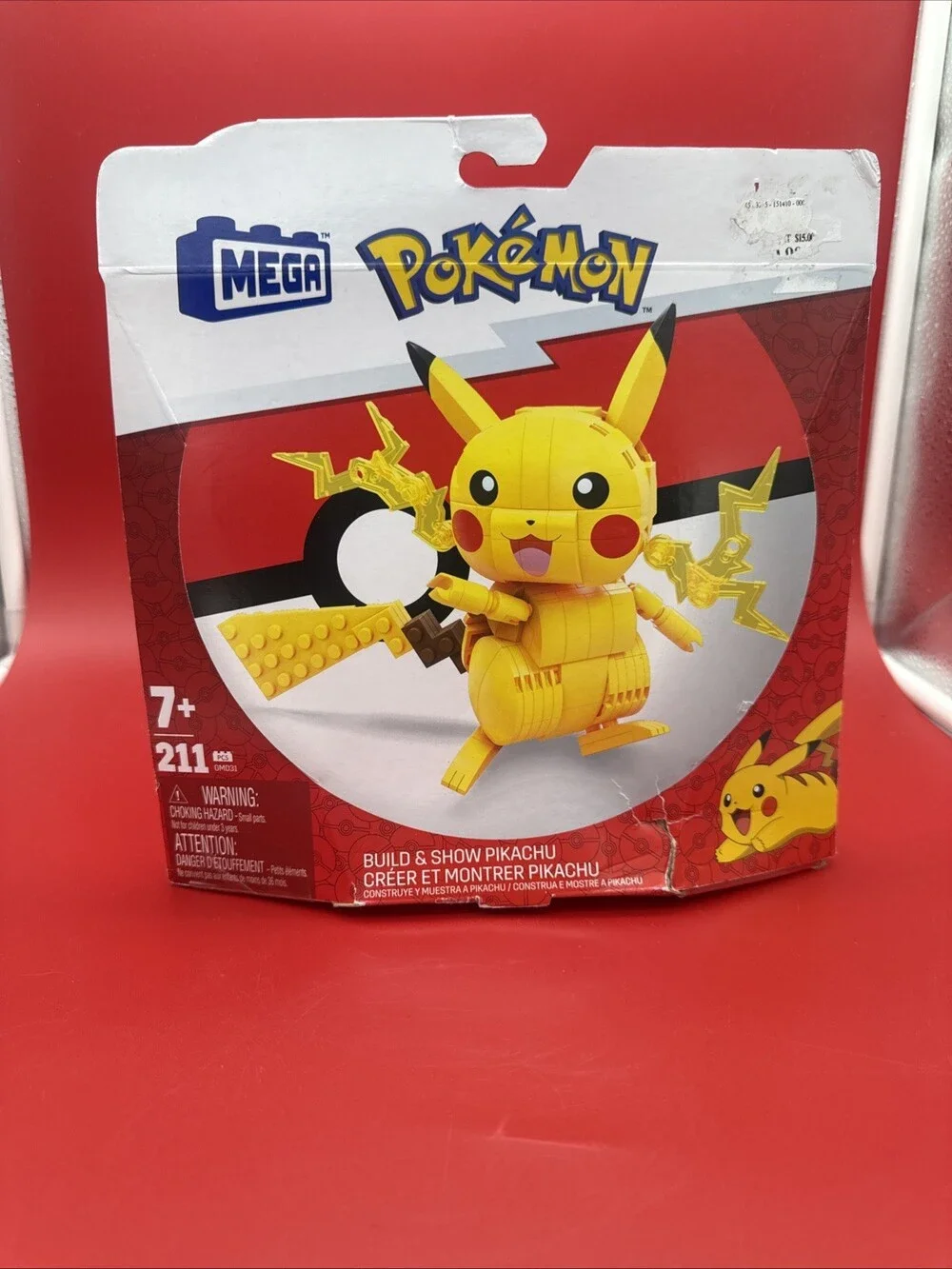 Pokemon Build & Show Pikachu MEGA GMD31 - 211 pcs - NEW